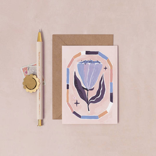 Framed Flower Mini Card | Mini Greeting Cards | Floral Cards