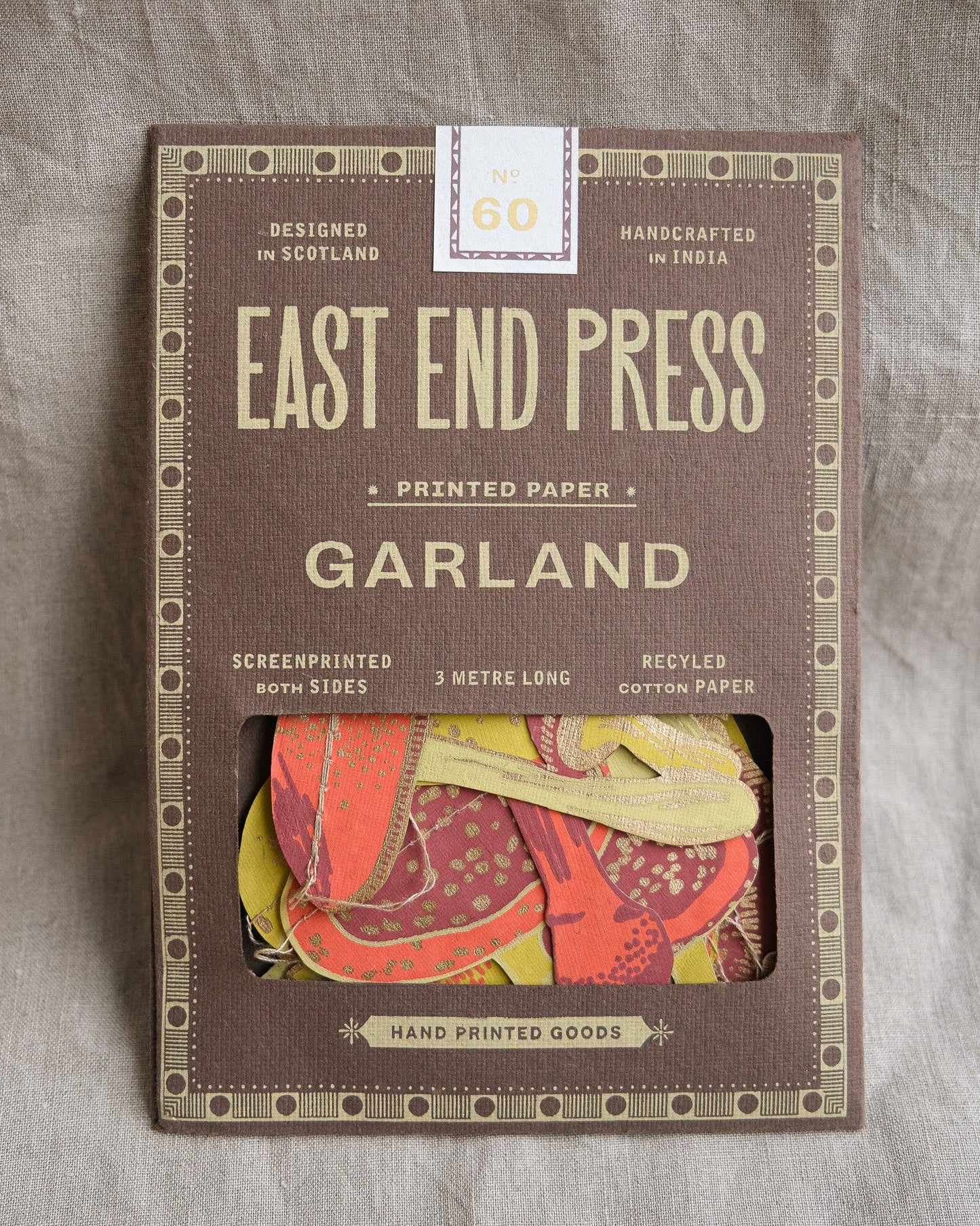'Mushroom' Paper Garland by East End Press