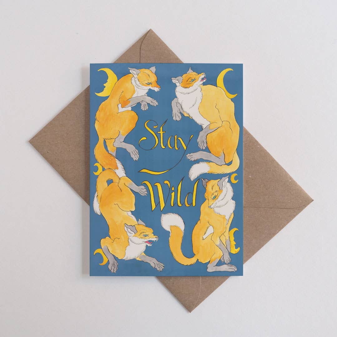 Stay Wild | Fox Greeting Card