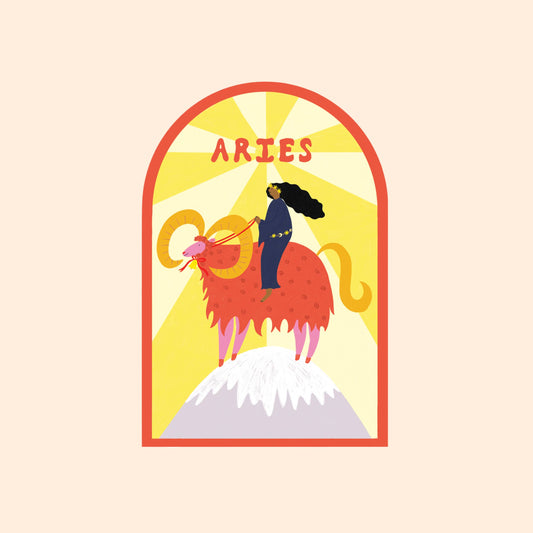 Aries Astrology Sticker