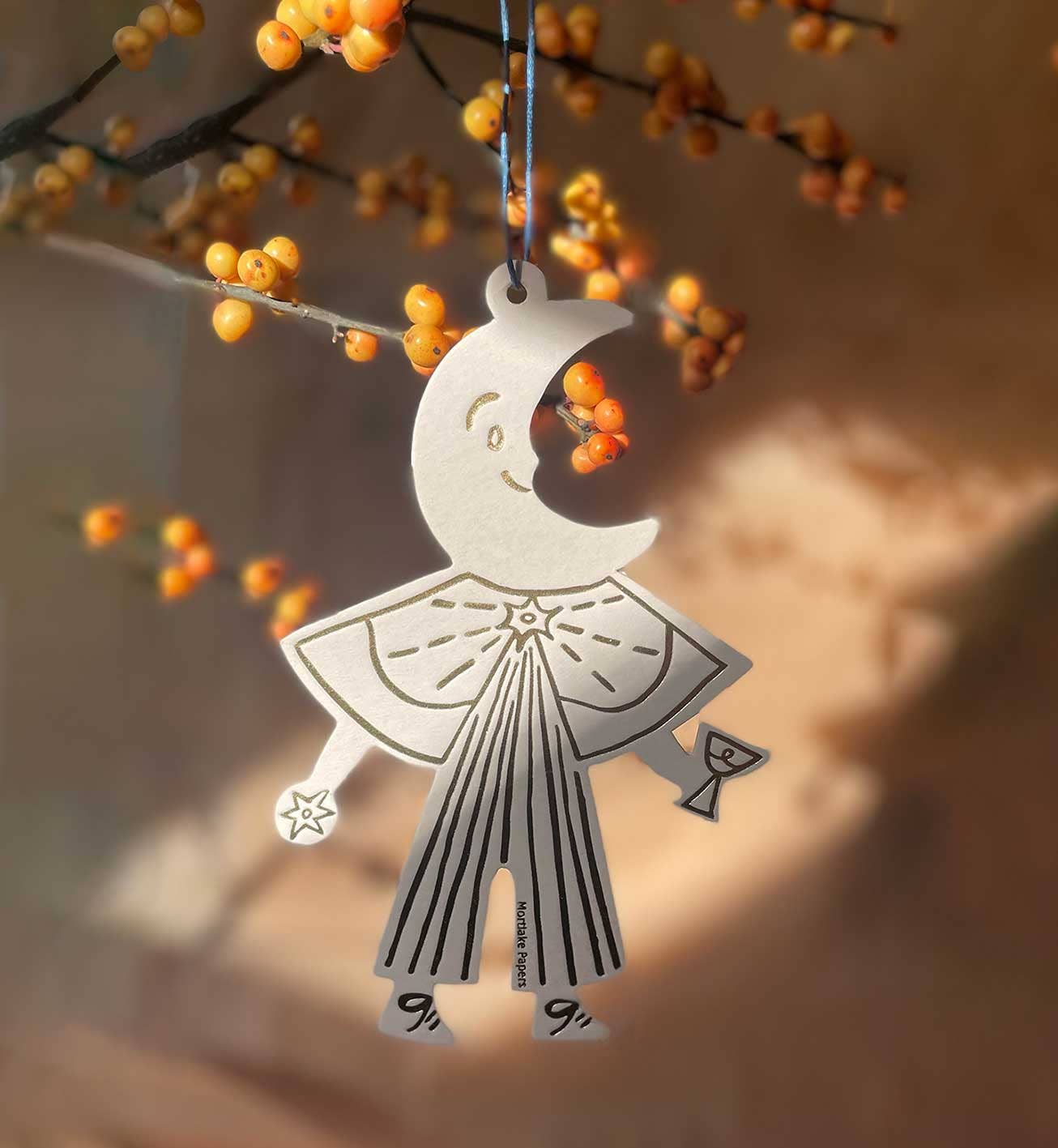 Moon Folk Ornament | Tree Decoration