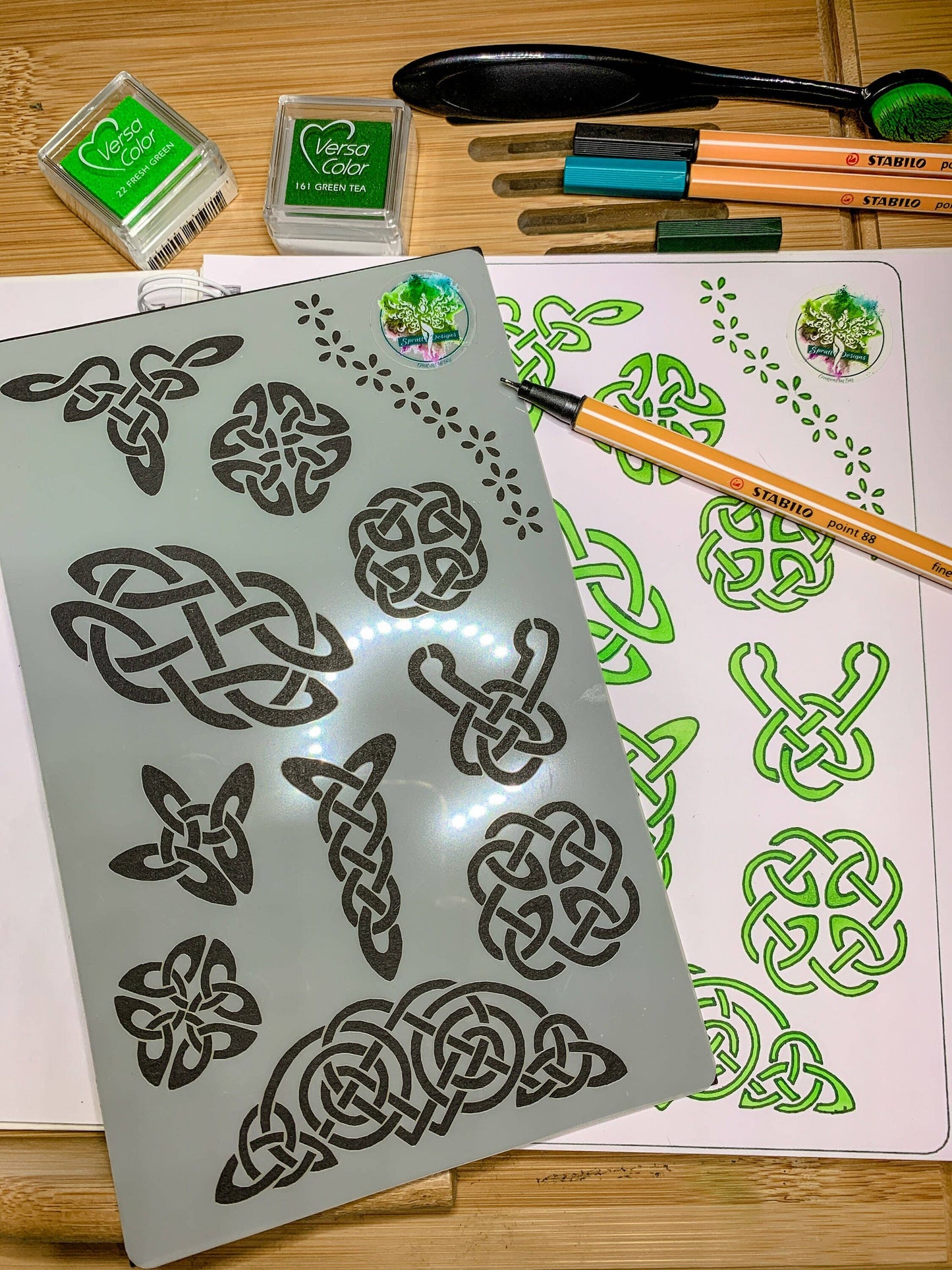 Celtic Viking Knots Stencil - Design 3