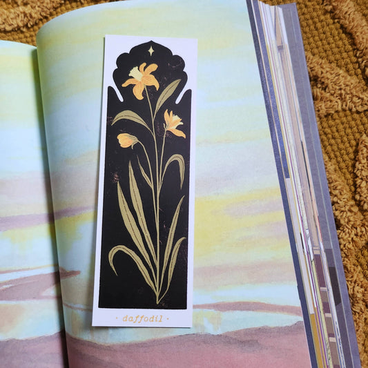 Botanical Daffodil Bookmark by Lione & Sheikh