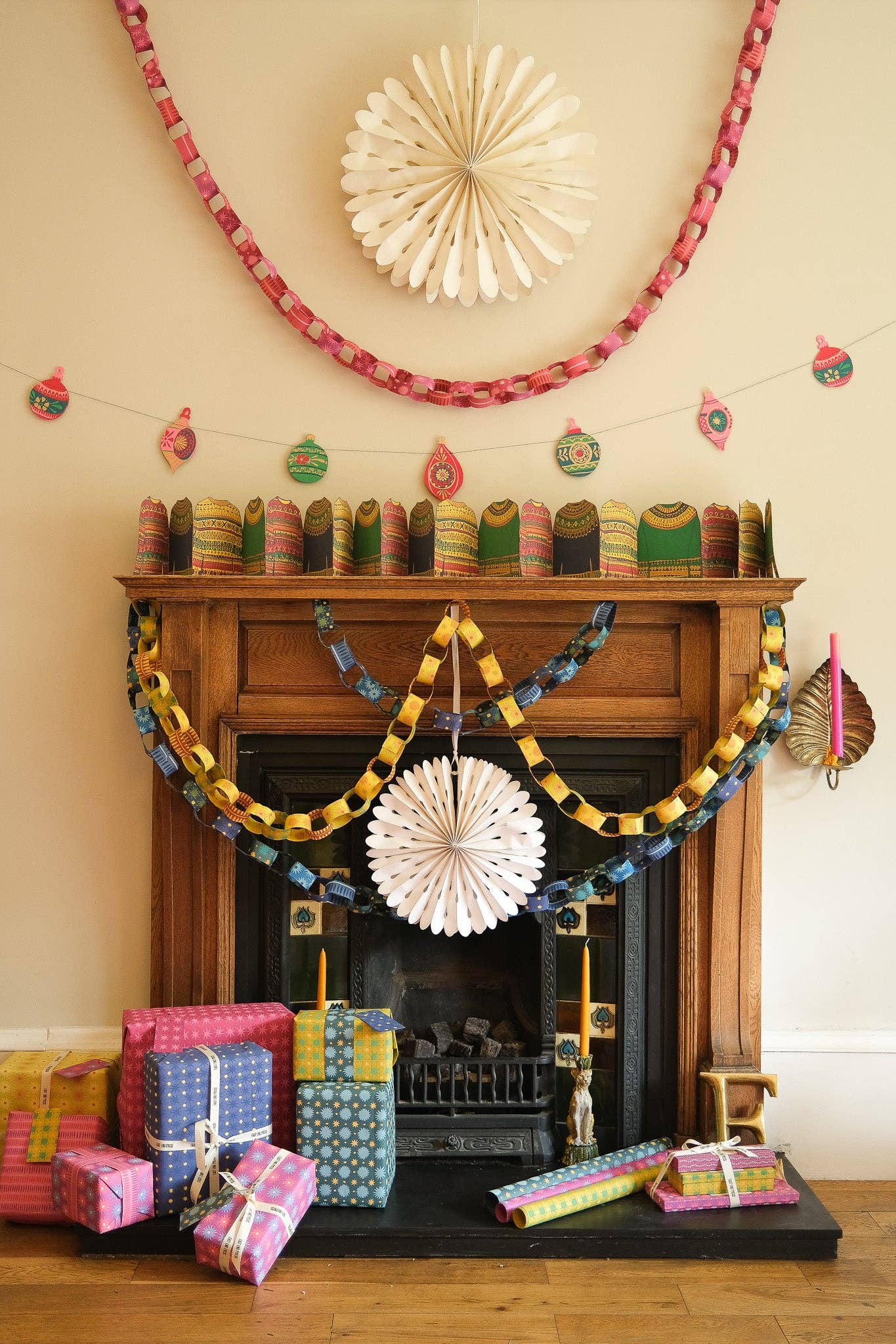 Yellow & Green Paper Chain Kit by East End Press