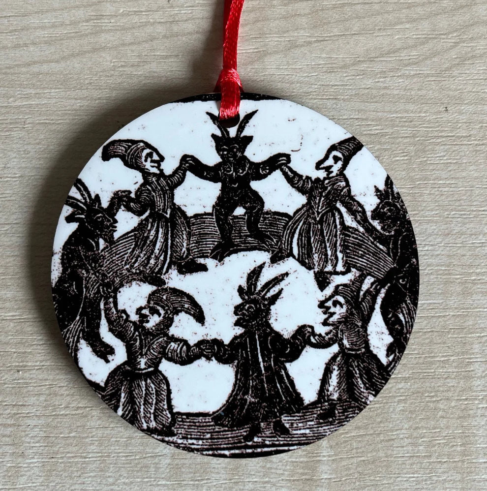 'Woodcut Witches' Yule Tree Decoration