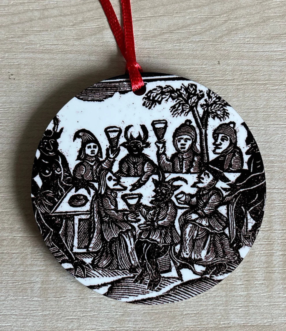 'Woodcut Witches' Yule Tree Decoration