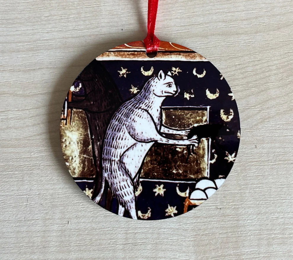 'Medieval Cat' Yule Tree Decoration