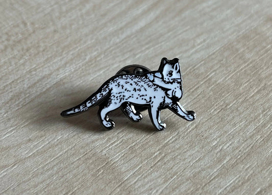 'Penis Stealing Cat' Enamel Pin
