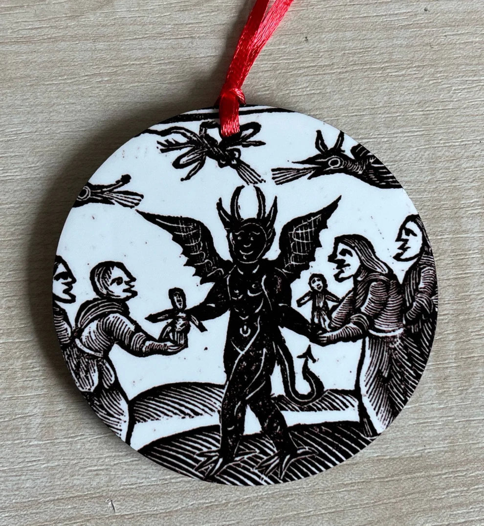'Woodcut Witches' Yule Tree Decoration