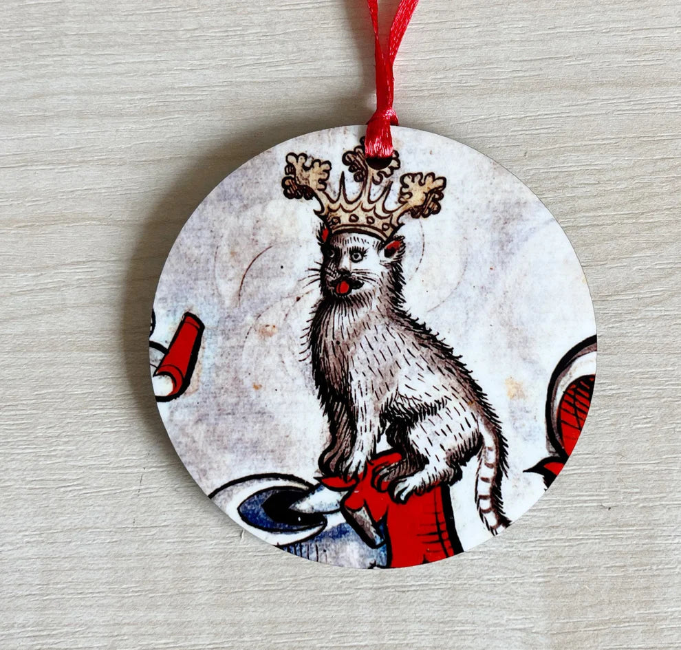 'Medieval Cat' Yule Tree Decoration