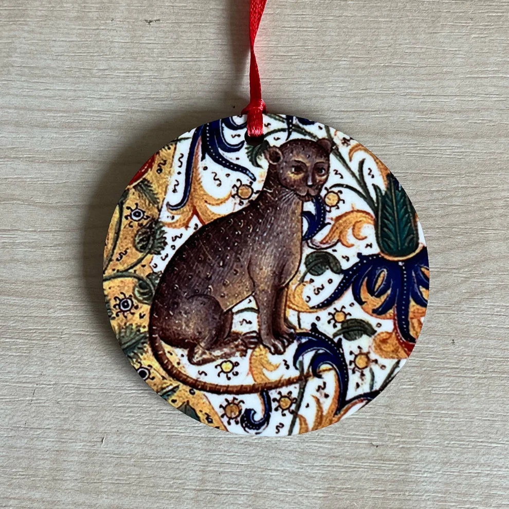'Medieval Cat' Yule Tree Decoration