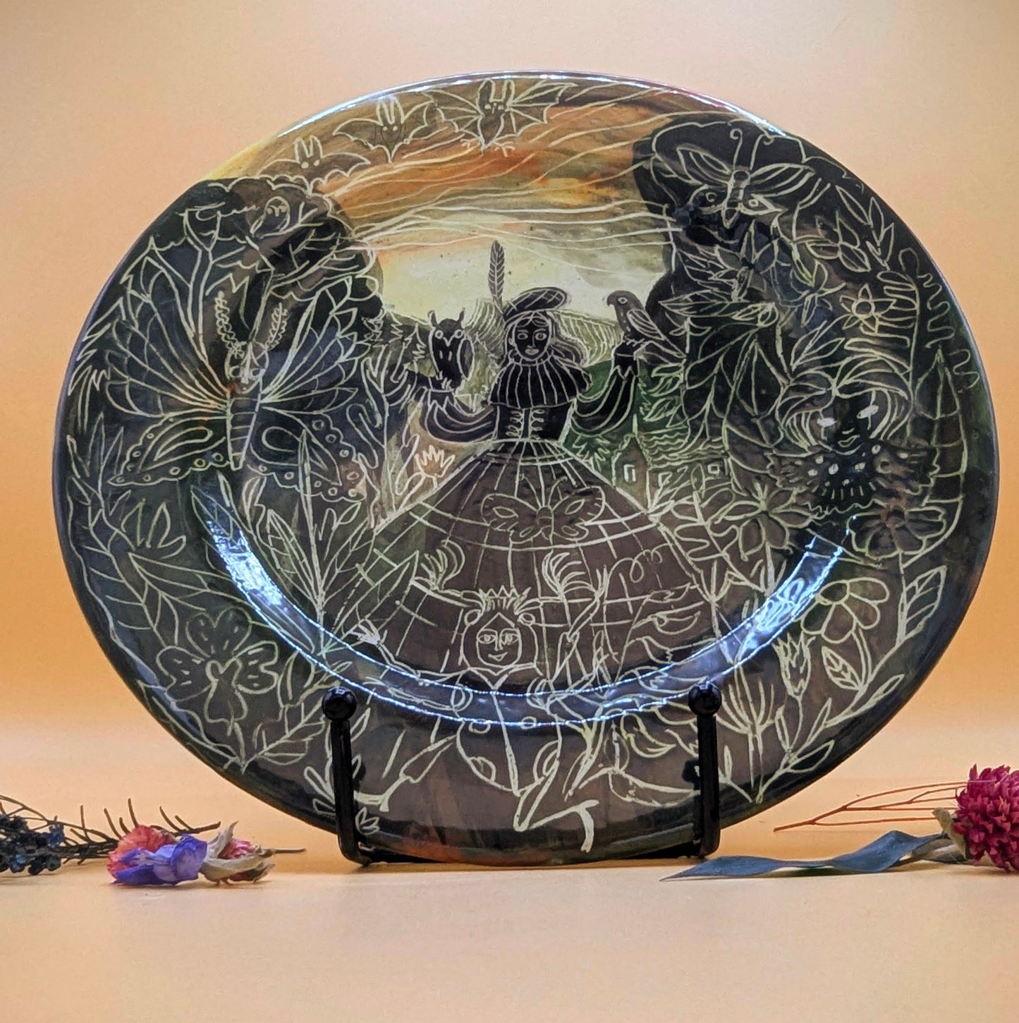 'Nic Nevin' Ceramic Plate by Ciara Veronica Dunne