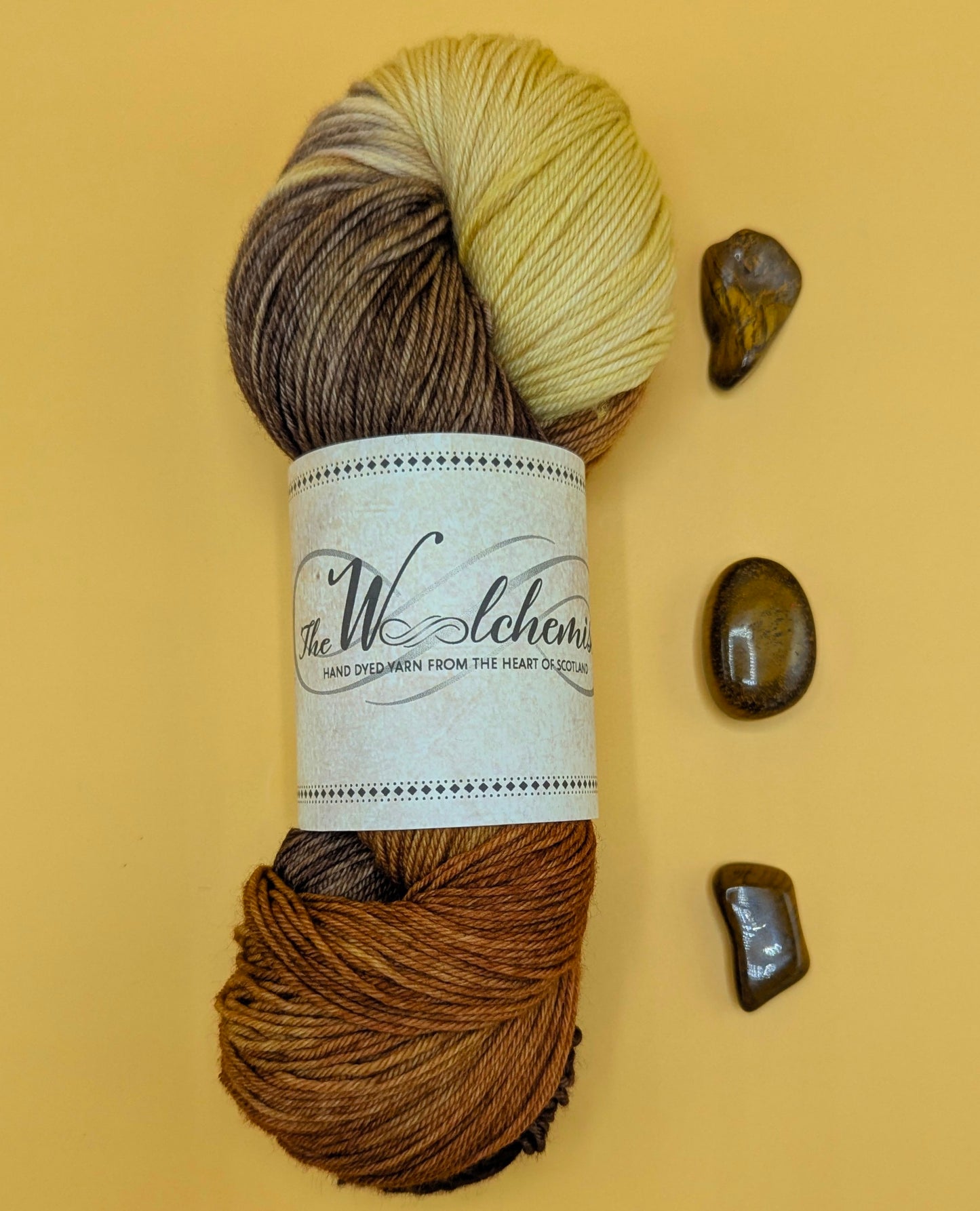 'Tiger's Eye' - The Woolchemist Hand Dyed Yarn - 100g