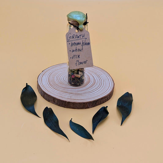 flower spell jar