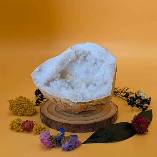 White Quartz Geode