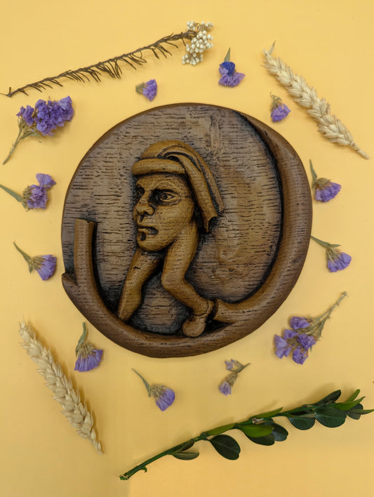 Medieval Mythical Blemmyae - Reproduction Cathedral Carving