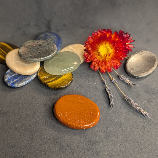 Red Jasper Worry Stone