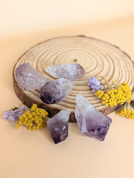 Raw Amethyst Point Pendant (Workshops)