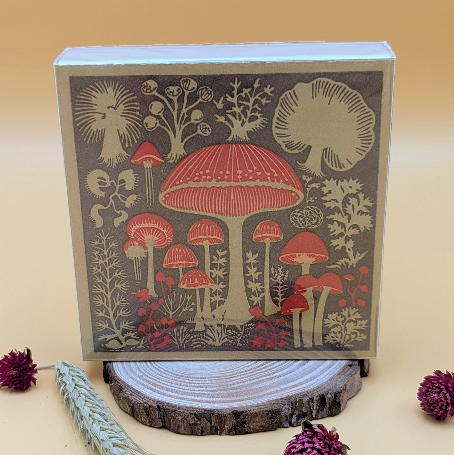 Mushroom Square Matchbox