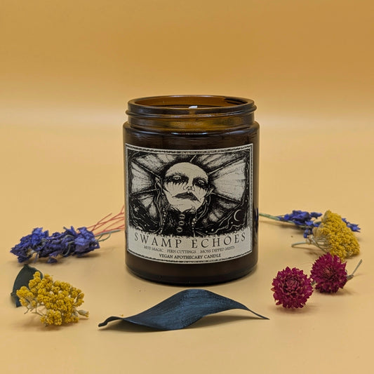 Single Wick Apothecary Candle: 'Swamp Echoes'