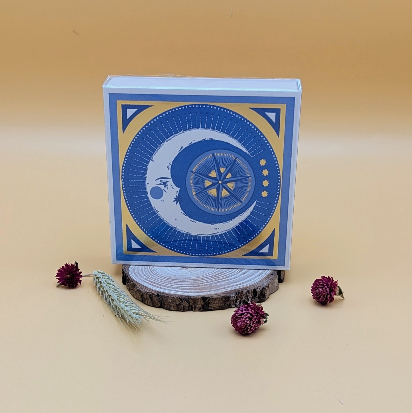 Golden Moon Square Matchbox