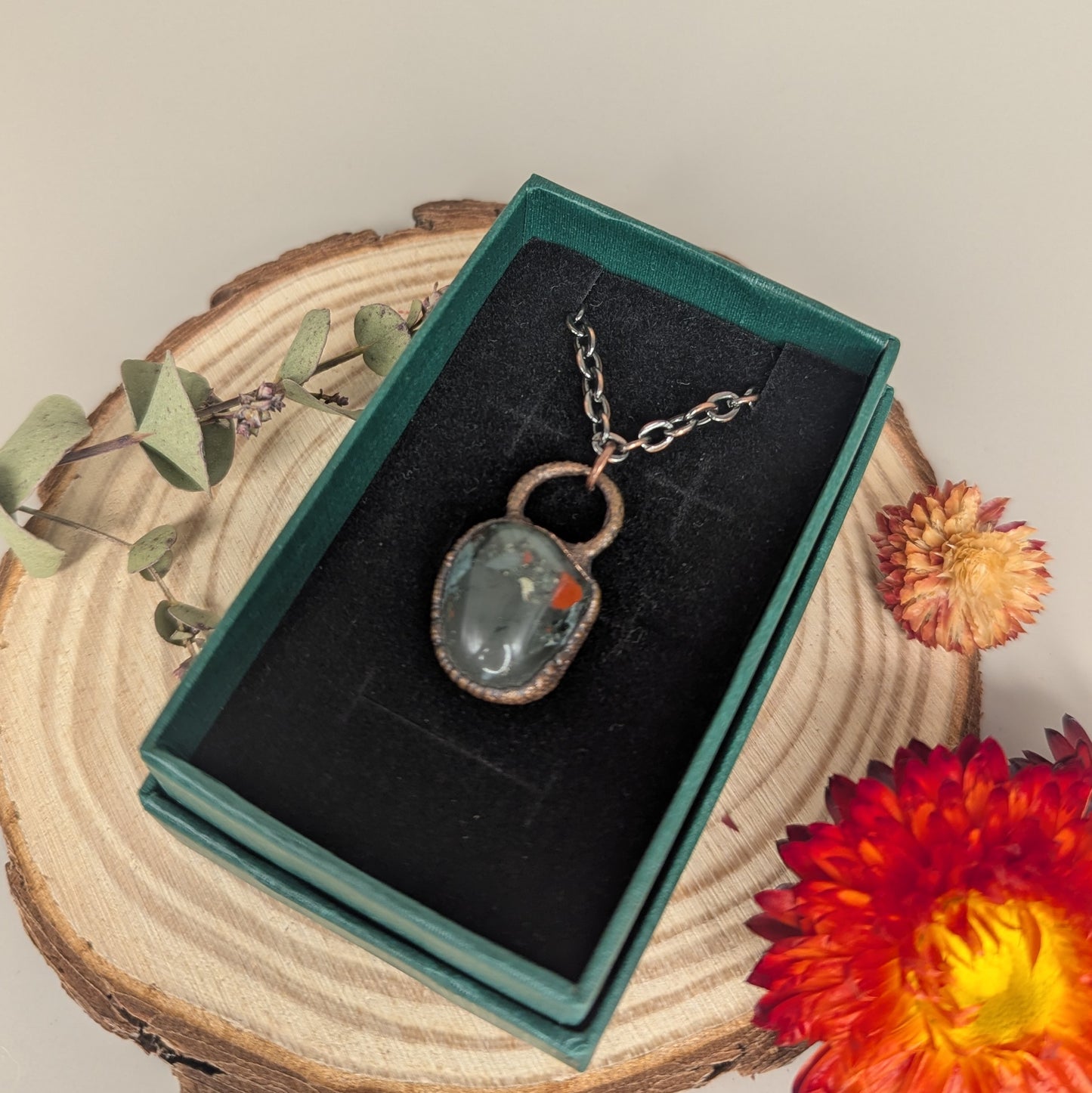 "Talutah" Bloodstone Pendant
