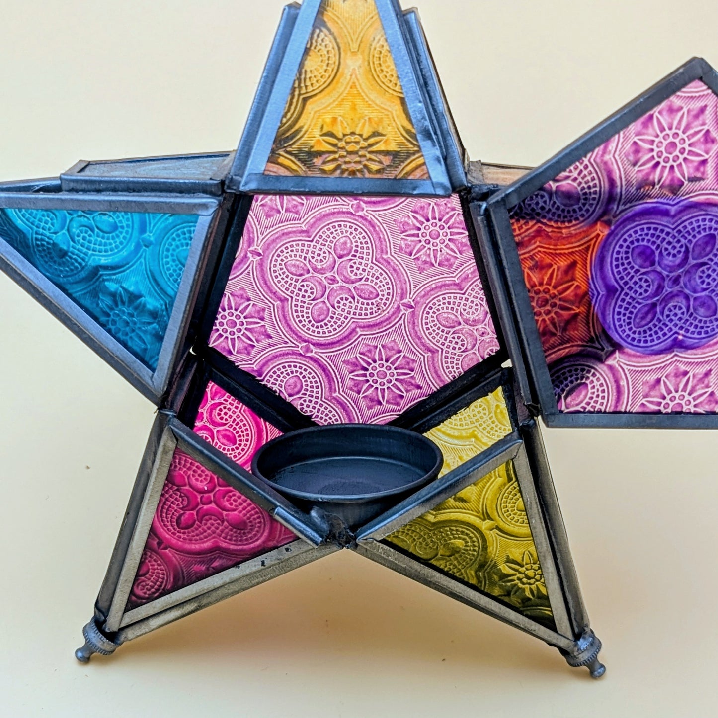 Moroccan Style Star Hanging Glass Lantern