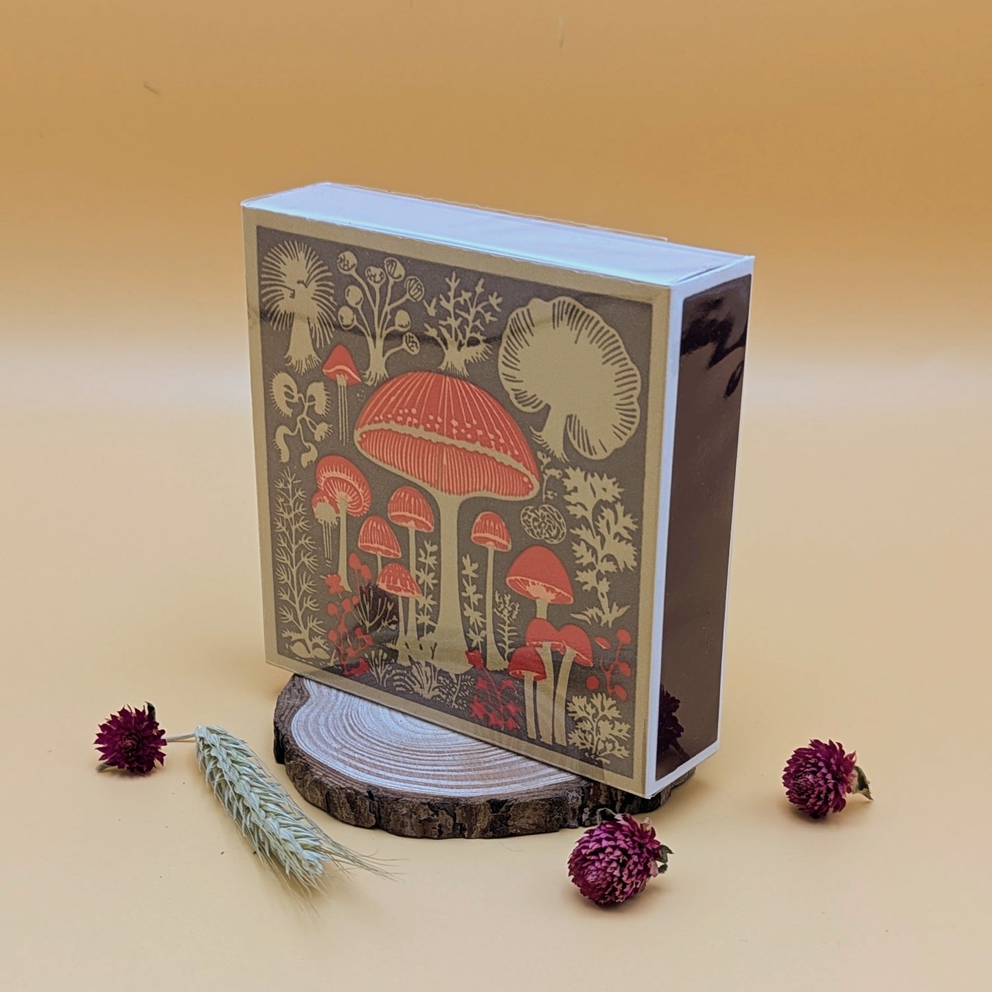 Mushroom Square Matchbox