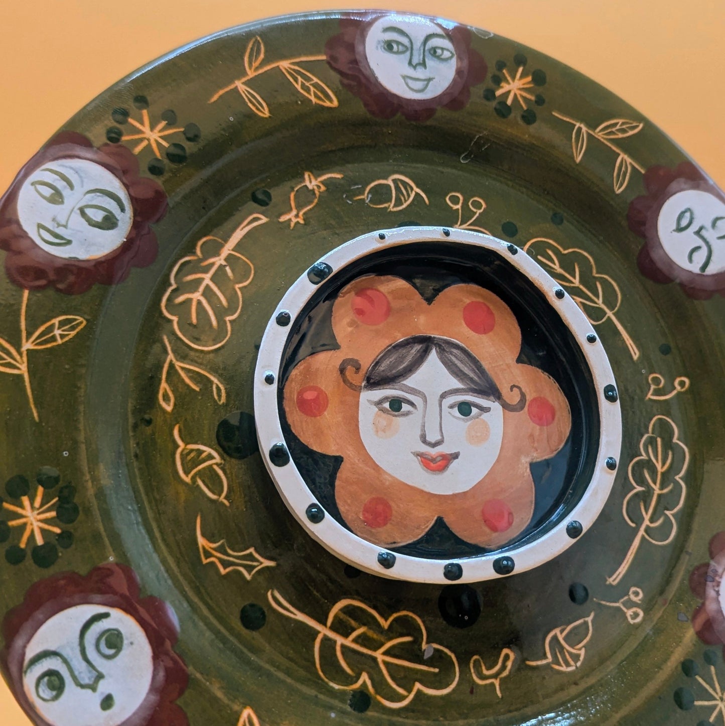 'Flower' Ceramic Plate by Ciara Veronica Dunne