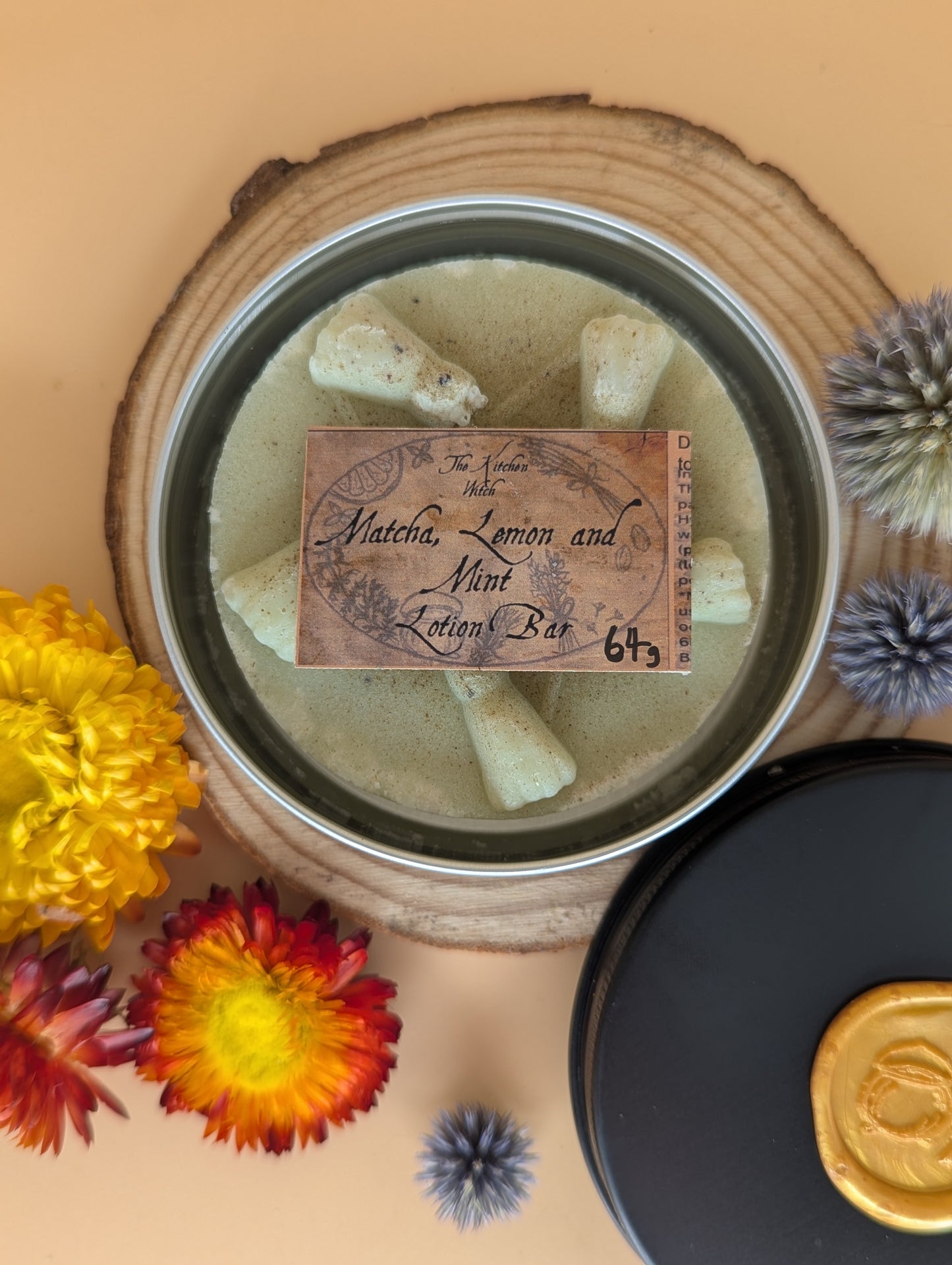 Lotion Bar - 'Matcha, Lemon and Mint'
