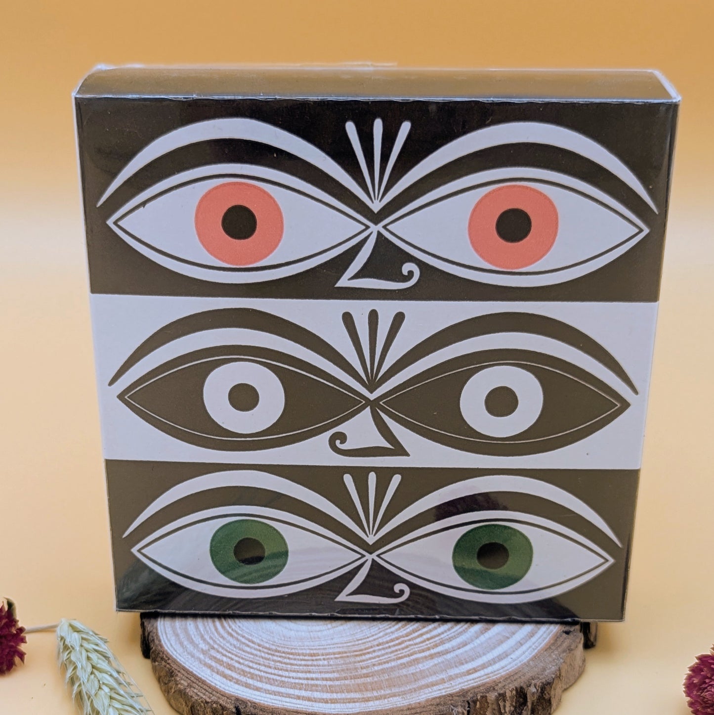 Triple Eyes Square Matchbox