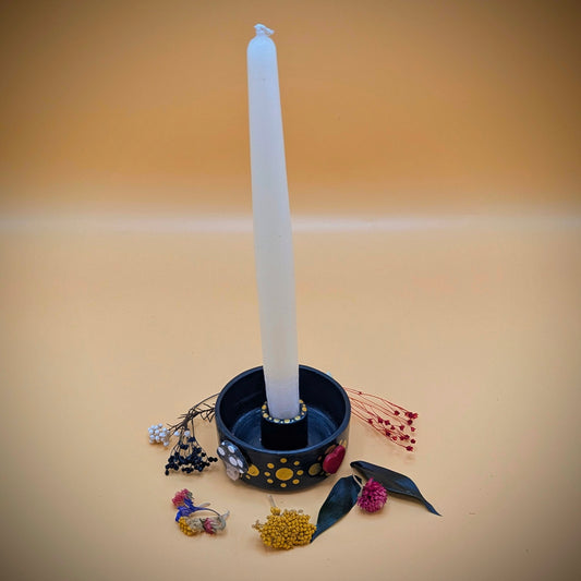 'Yuletide Ceramic Candle Holder' by Ciara Veronica Dunne