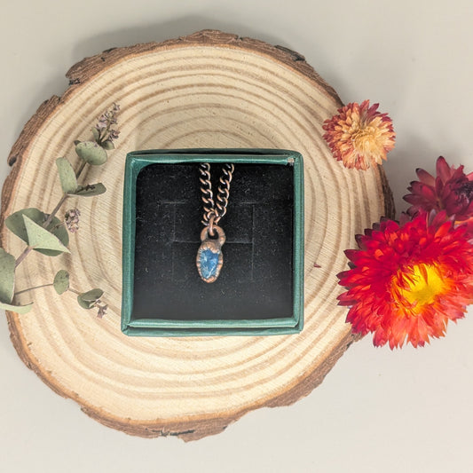 "Afina" Blue Apatite Pendant