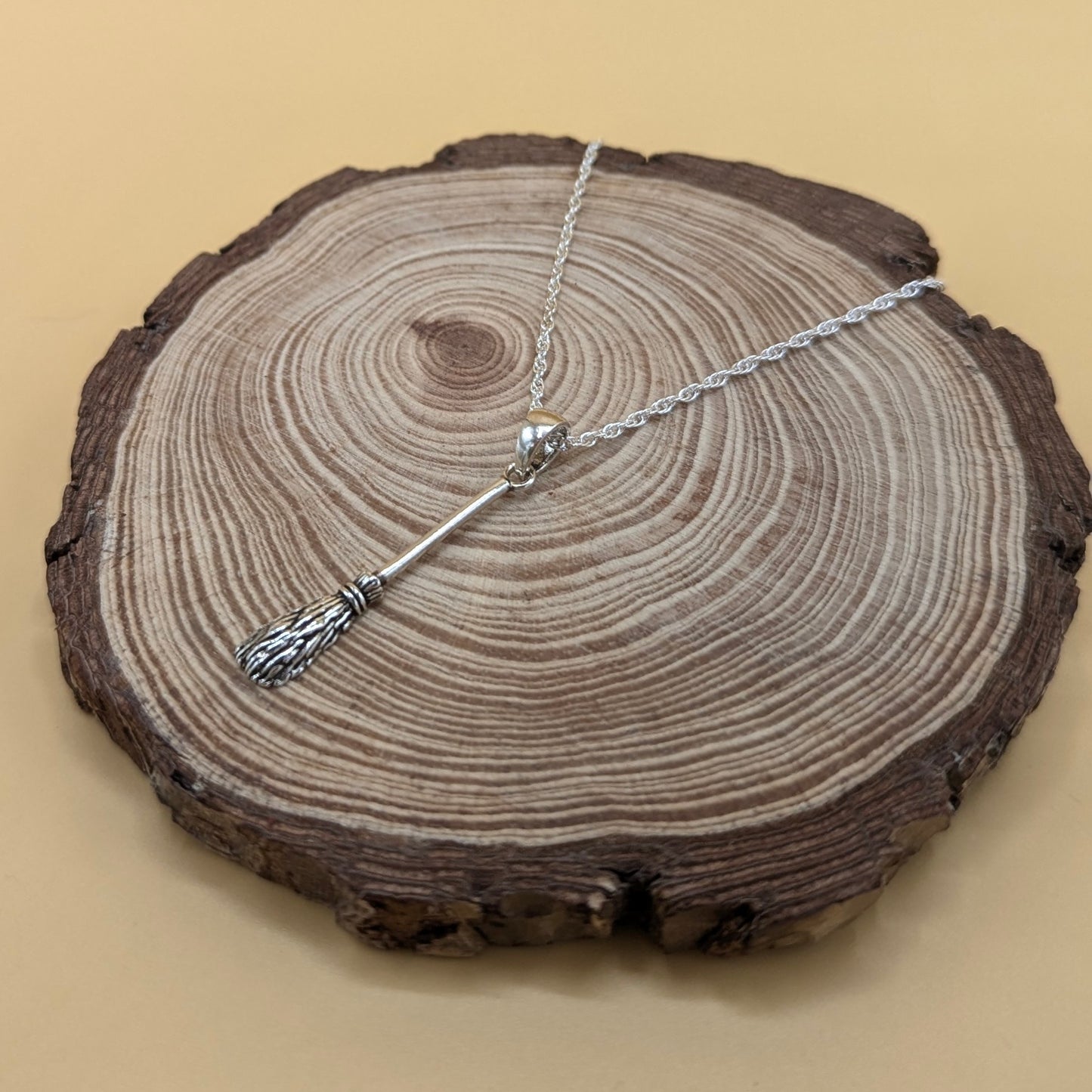 Witches Broom Pendant Necklace