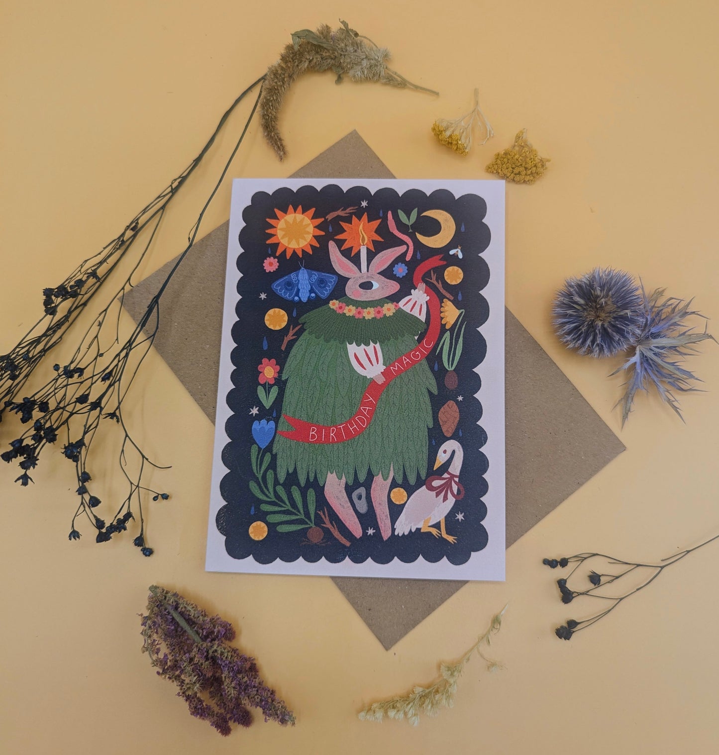 Birthday Magic | Birthday card | Folk, nature