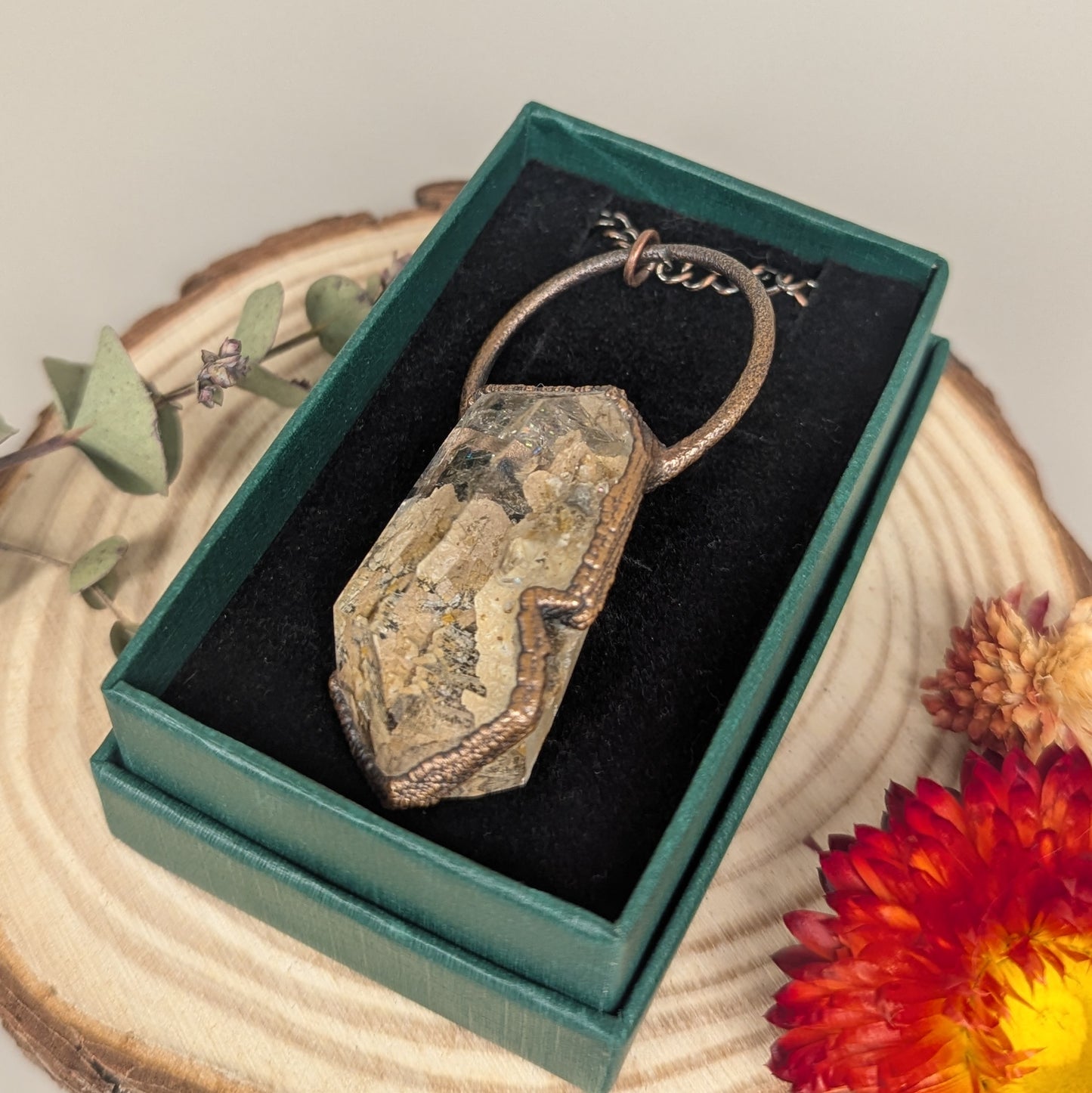 "Bhagini" Garden Quartz Pendant