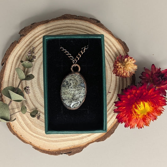 "Eartha" Moss Agate Pendant