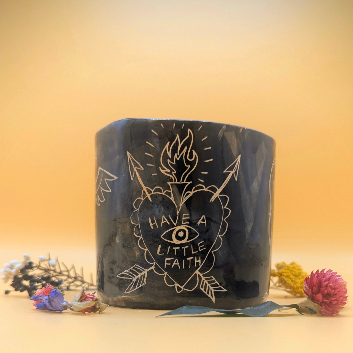 'Have a Little Faith' Ceramic Pot by Ciara Veronica Dunne