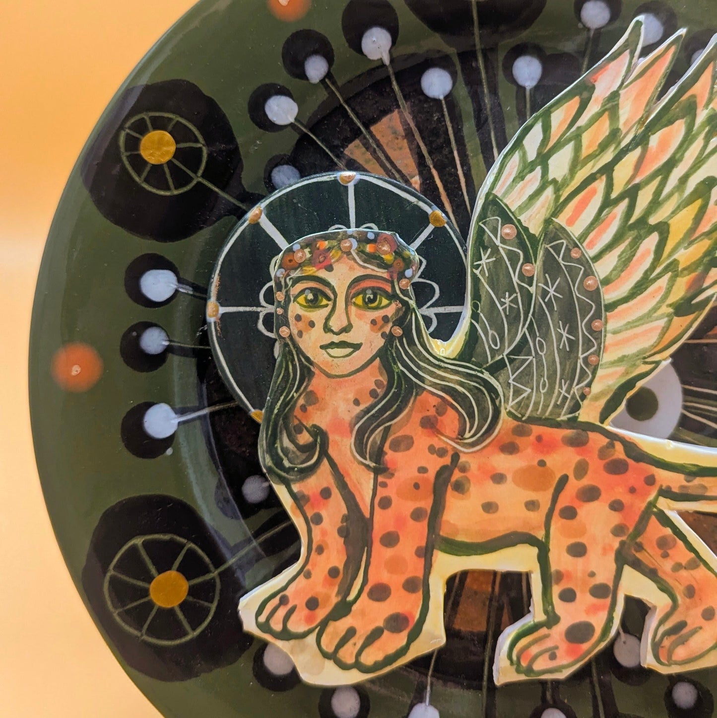 'Sphinx' Ceramic Plate by Ciara Veronica Dunne