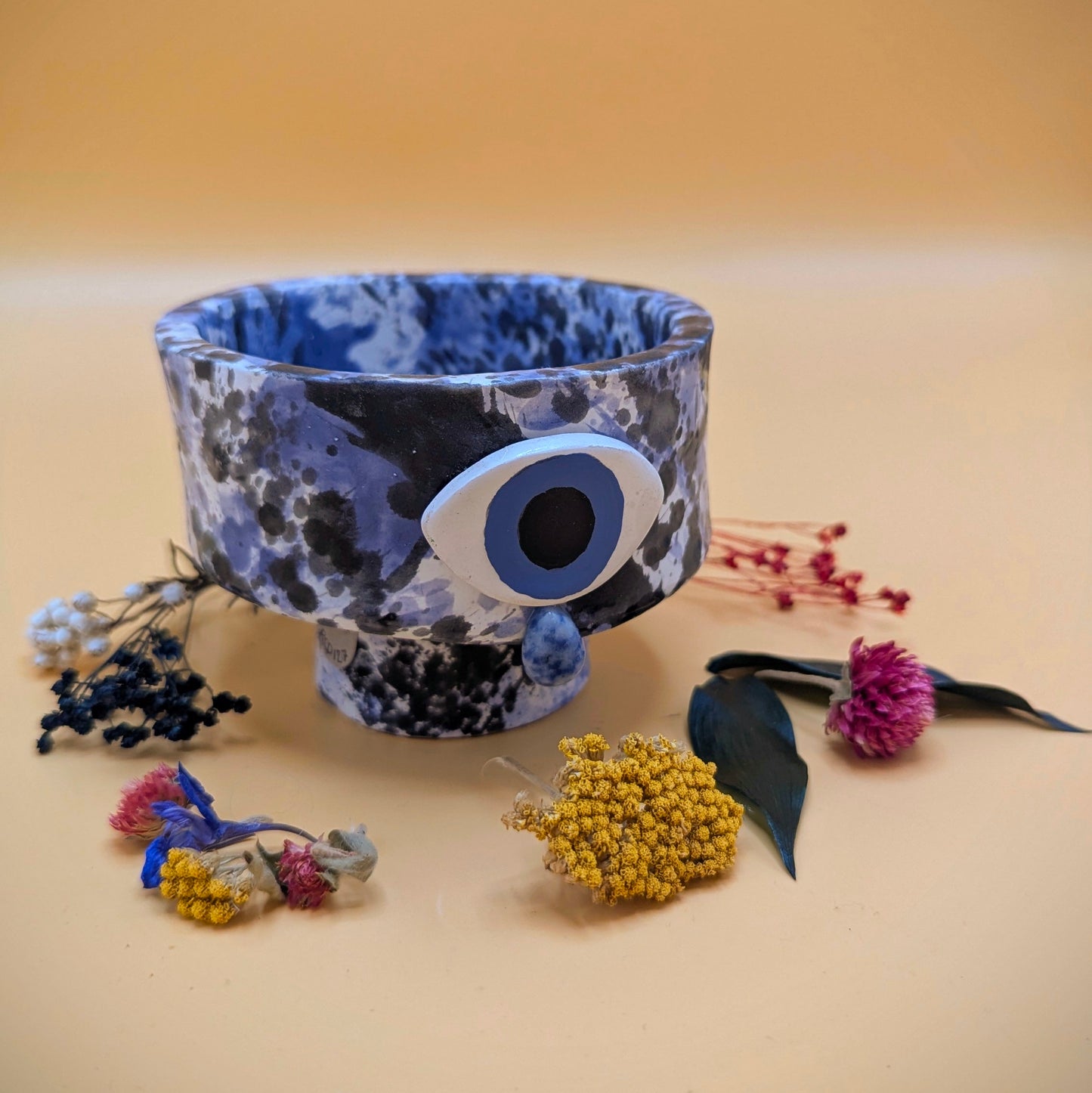 'Lapis Splatter' Ceramic Dish by Ciara Veronica Dunne