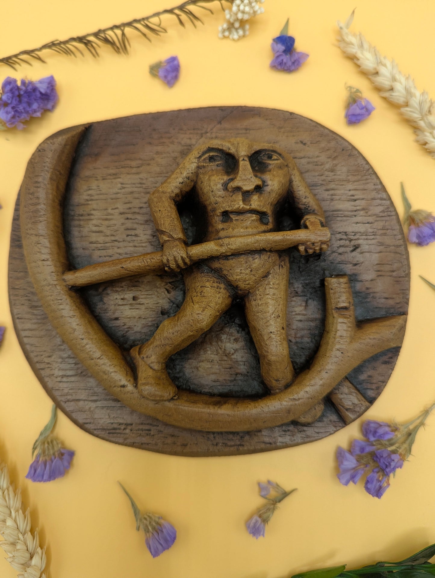 Mythical Creature Blemmyae - Medieval Reproduction Carving