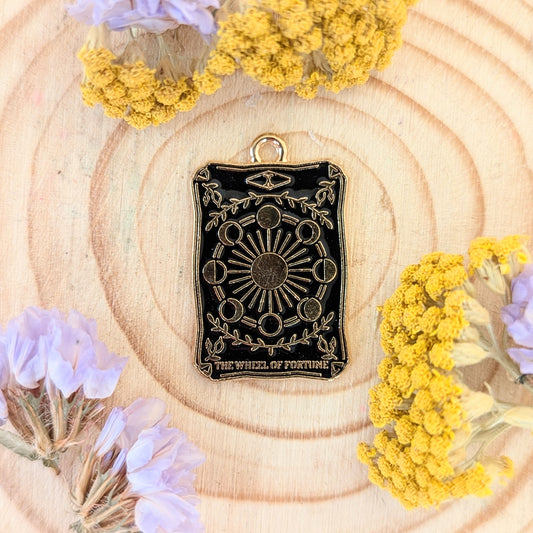 The Wheel of Fortune Tarot Charm