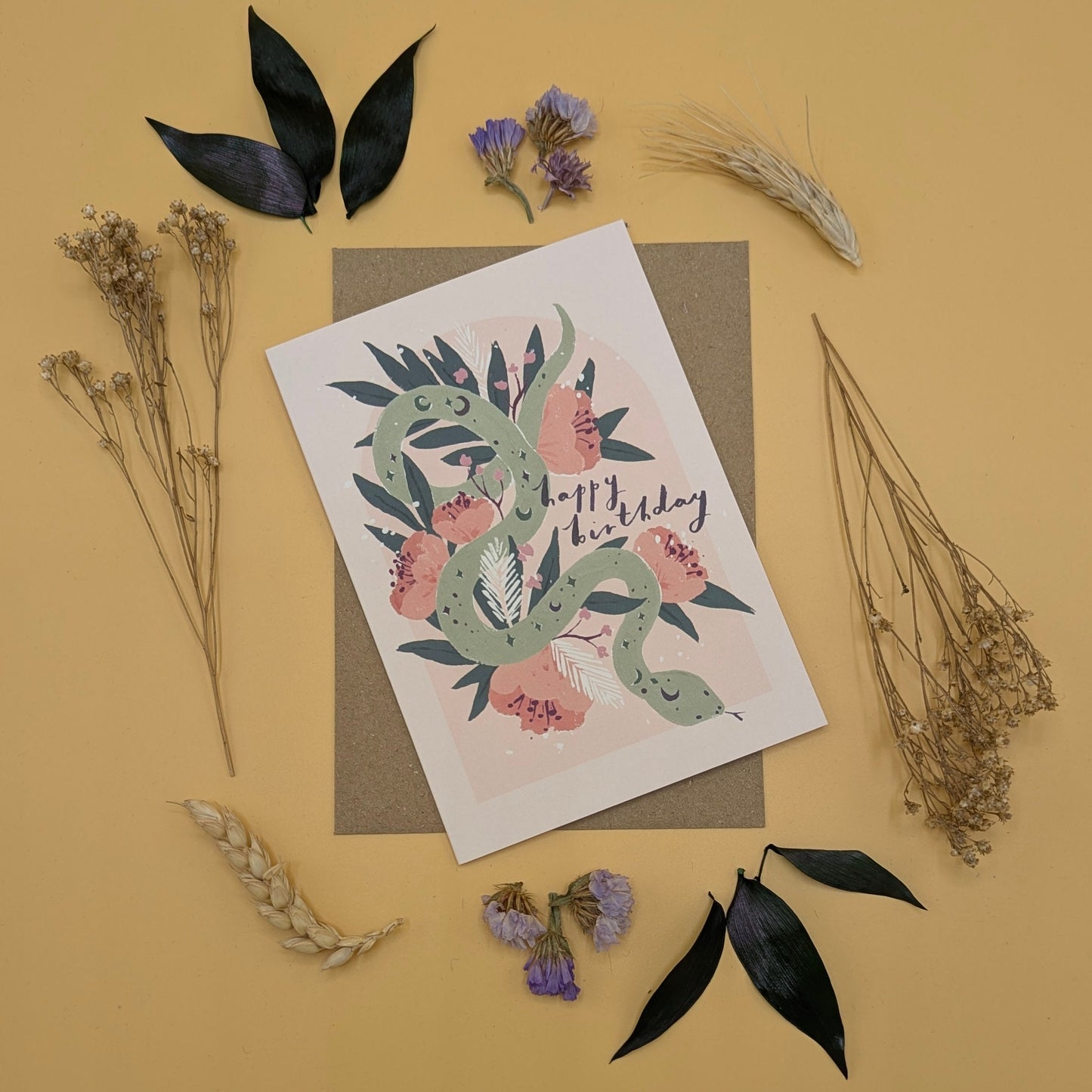 ‘Happy Birthday’ Snake Greeting Card