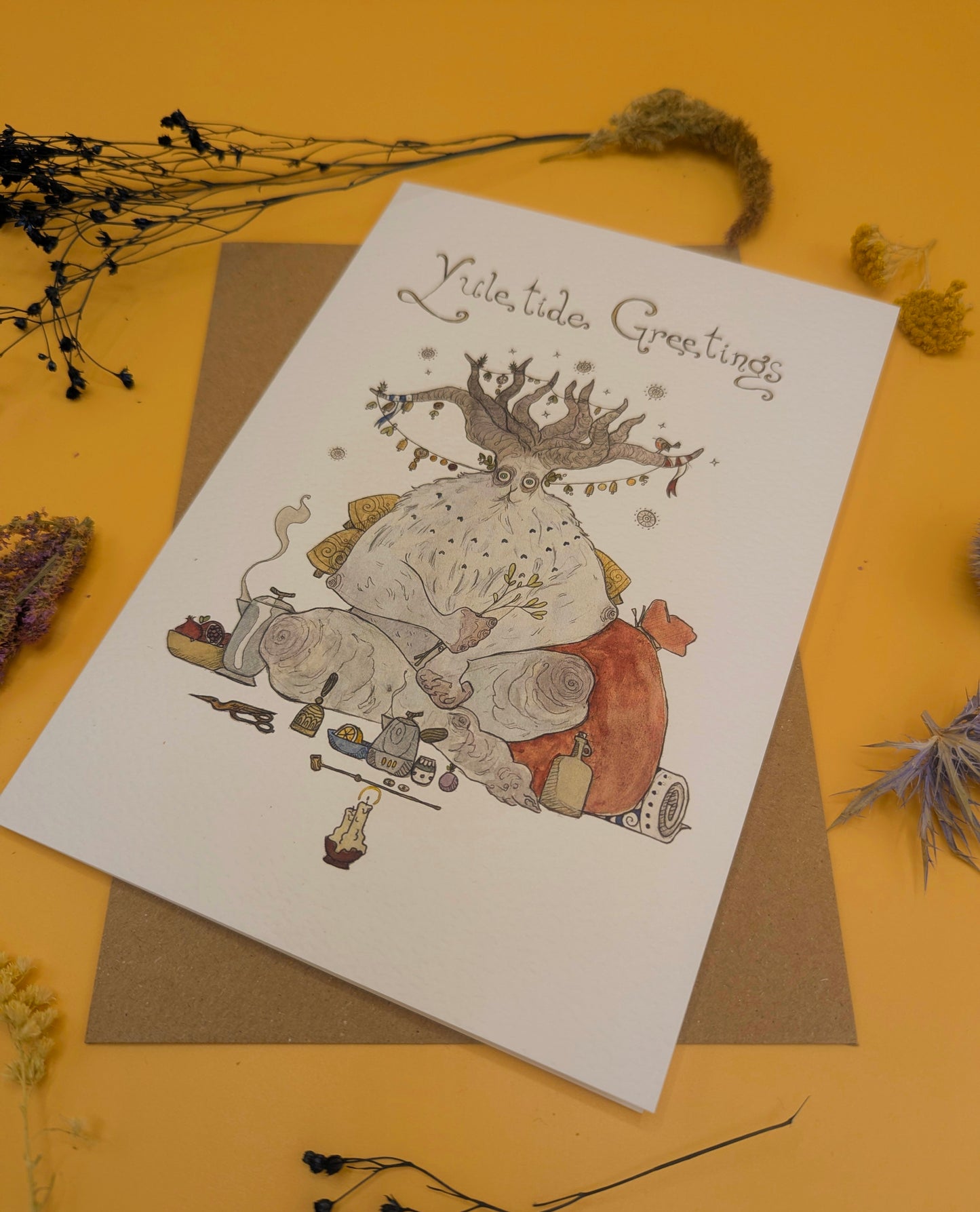 'Yuletide Greetings' Greeting Card