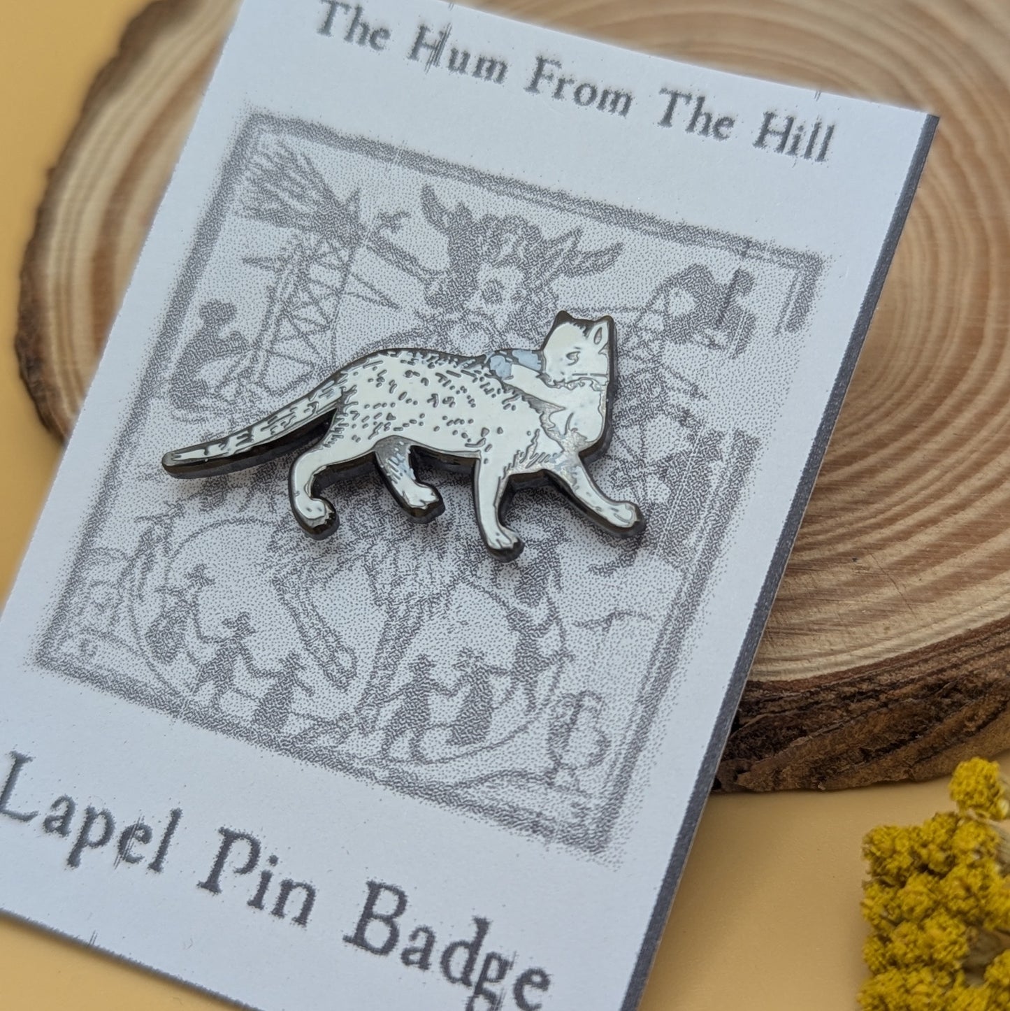 'Penis Stealing Cat' Enamel Pin