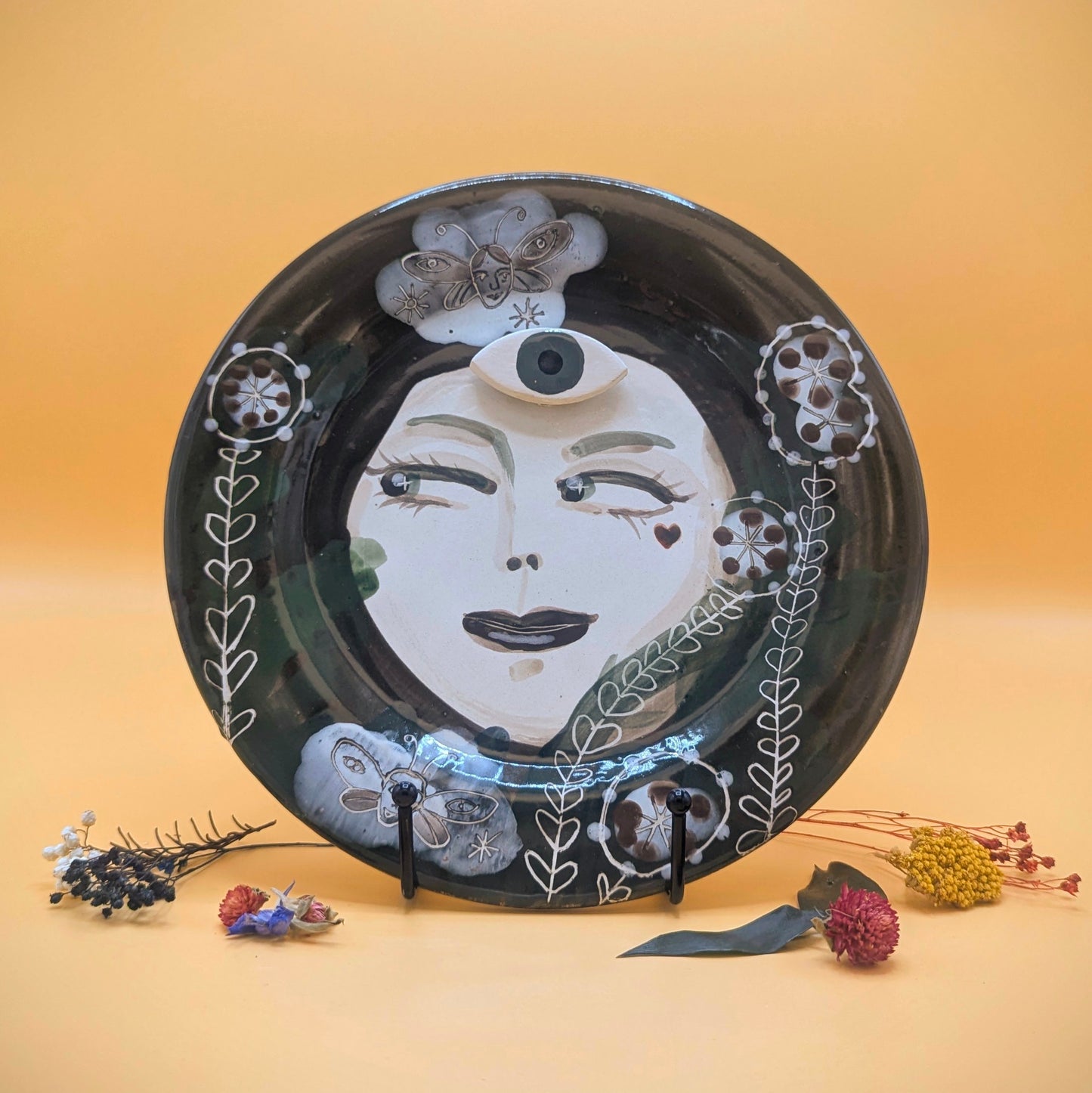 'Mysteriosa' Ceramic Plate by Ciara Veronica Dunne