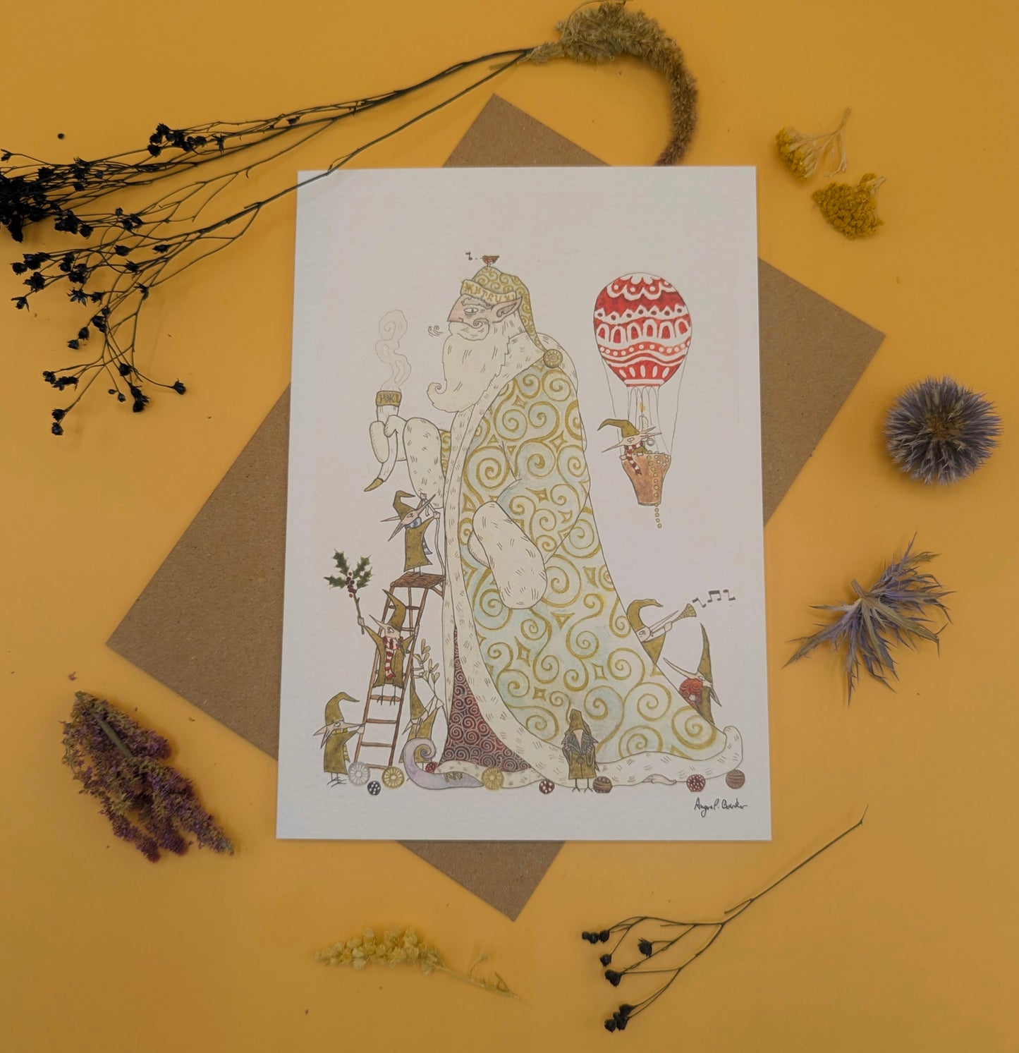 Father Frost Greeting Card