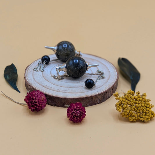 Labrodorite Sphere Pendulum
