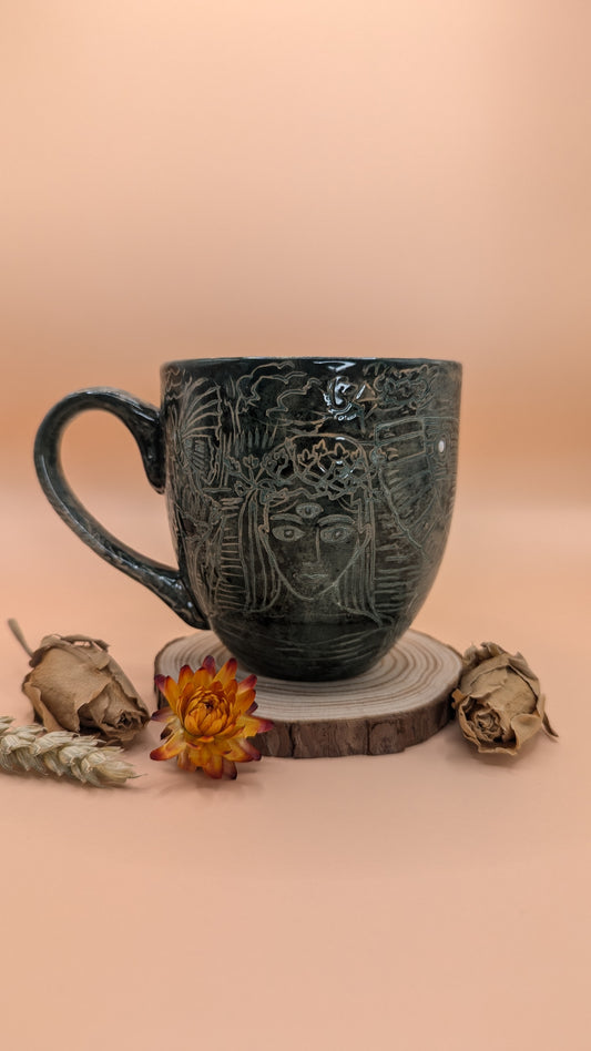 Sgraffito Mugs