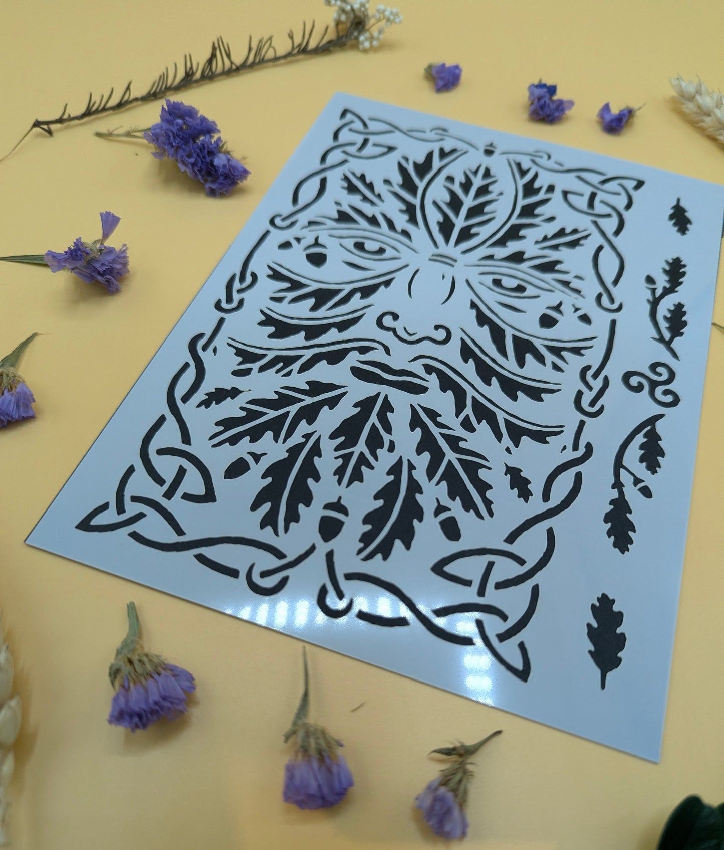 'The Green Man' Etching Stencil